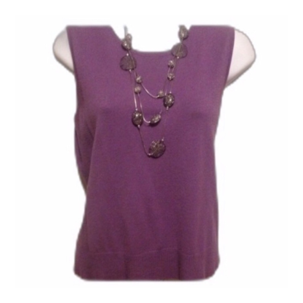 Light Purple Sleeveless Sweater